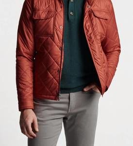 Peter Millar Rust Bomber Jacket